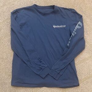 Quiksilver Men's Navy Long Sleeve Tee
